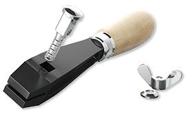 Bolt getting put into the hand vise